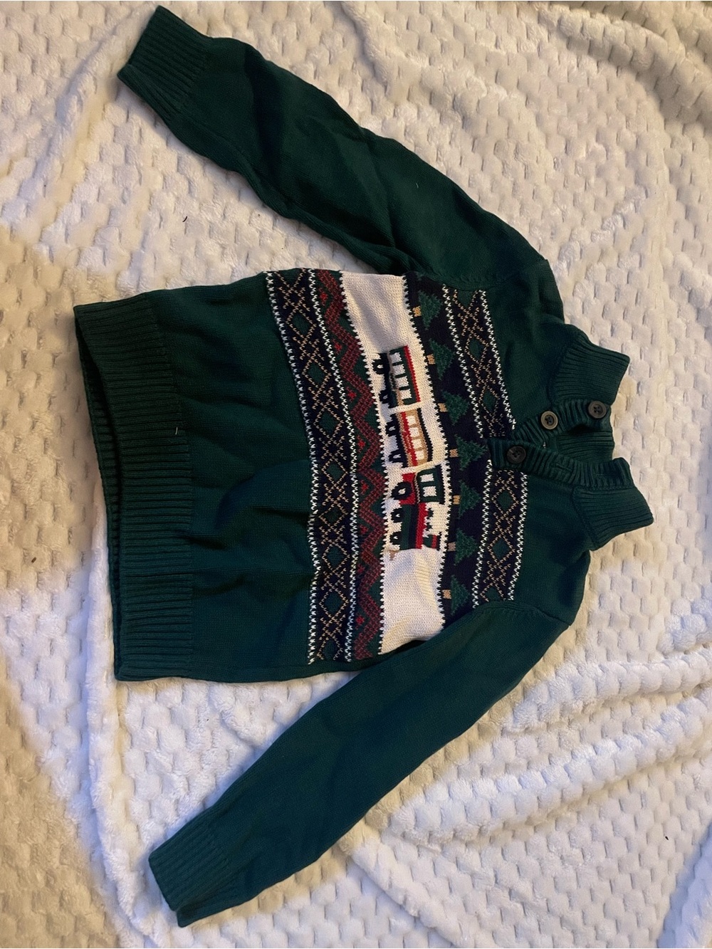 Green Holiday Knit Sweater